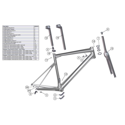 BMC ślizgi do linek przerzutek Mechanical kit #1 czarne