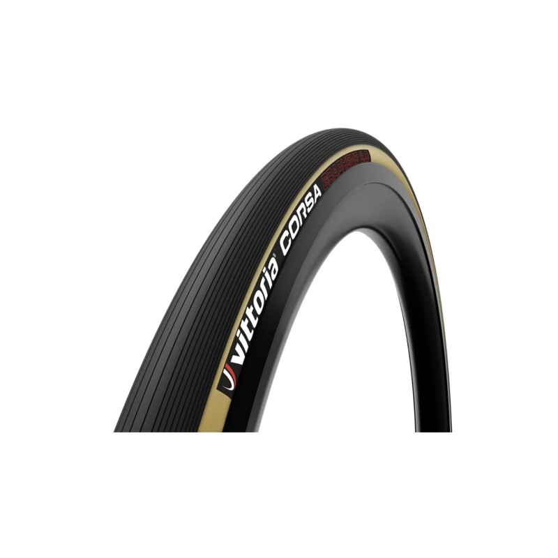 Vittoria : opona Corsa G2.0 700X25c, czarno-beżowa, zwijana