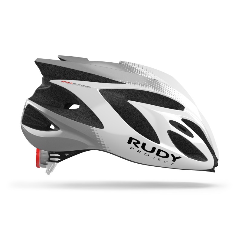 RUDY PROJECT KASK RUSH WHITE - SILVER (SHINY) 