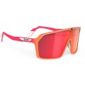 Okulary RUDY PROJECT SPINSHIELD MANDARIN FADE CORAL MATTE - MULTILASER RED