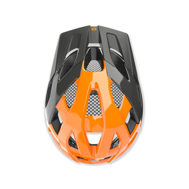 RUDY PROJECT KASK CROSSWAY LEAD/YELLOW ORANGE FLUO SHINY [R: L 59-61]