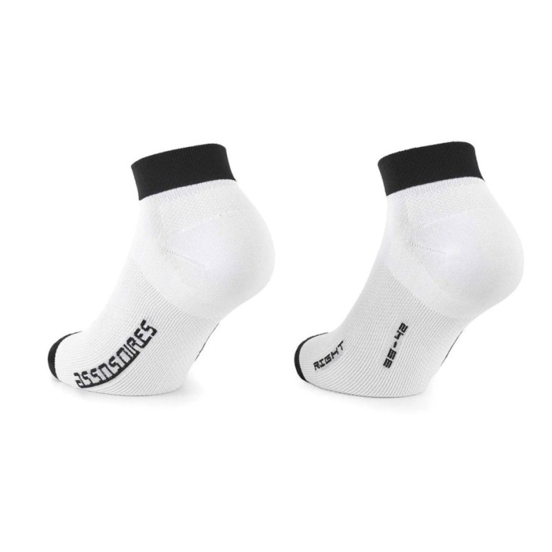 Skarpety niskie ASSOS RS Socks SUPERLEGER low White Series 