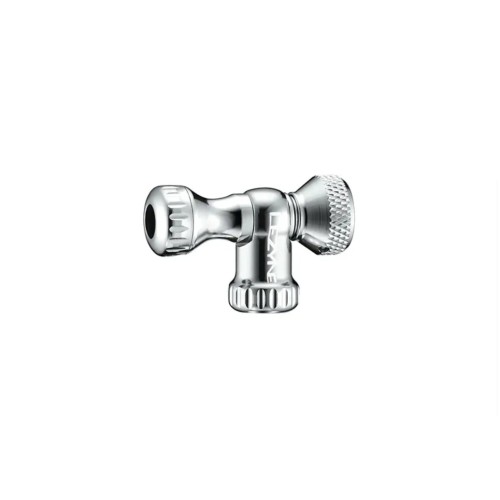 Końcówka do pompki na naboje CO2 LEZYNE Control Drive CNC srebrna