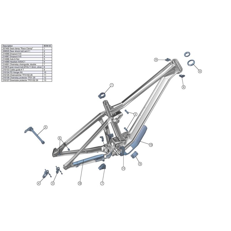 BMC Chainstay protector TF01 29