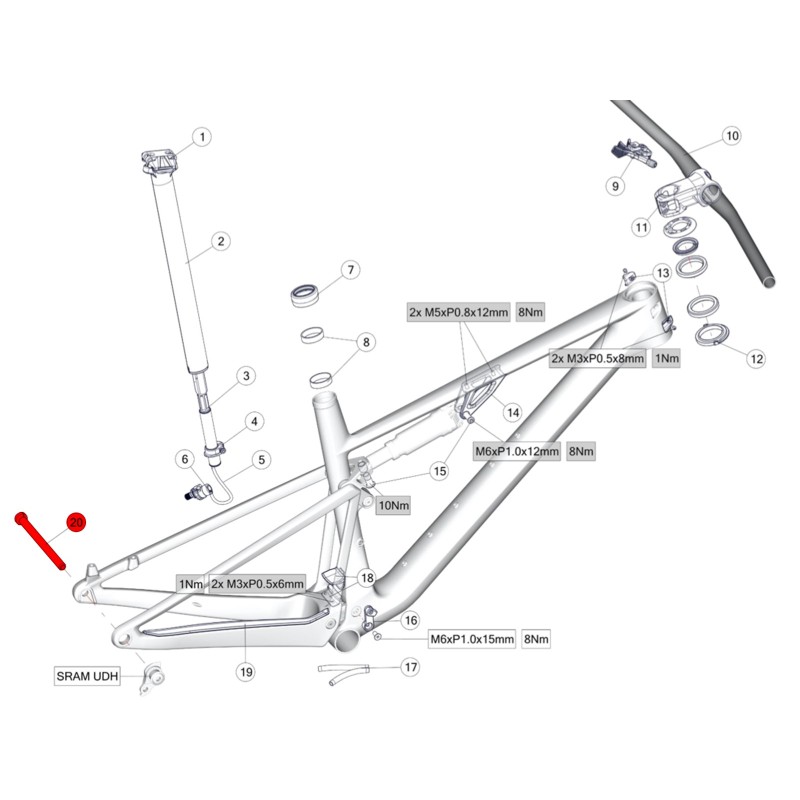 BMC Axle kit #8