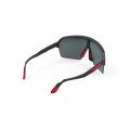 Okulary RUDY PROJECT SPINSHIELD AIR BLACK MATTE - Multilaser Red