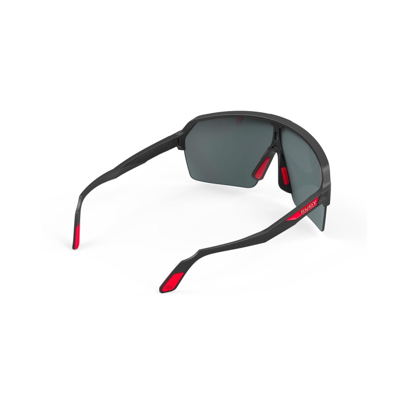 Okulary RUDY PROJECT SPINSHIELD AIR BLACK MATTE - Multilaser Red