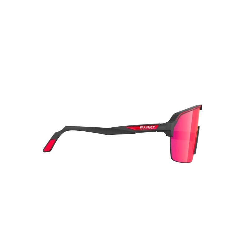 Okulary RUDY PROJECT SPINSHIELD AIR BLACK MATTE - Multilaser Red