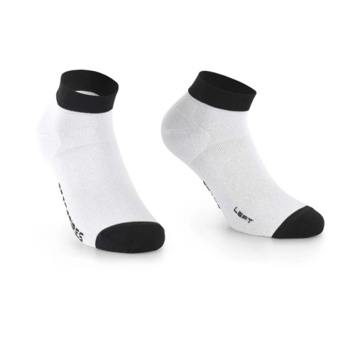 Skarpety niskie ASSOS RS Socks SUPERLEGER low White Series II