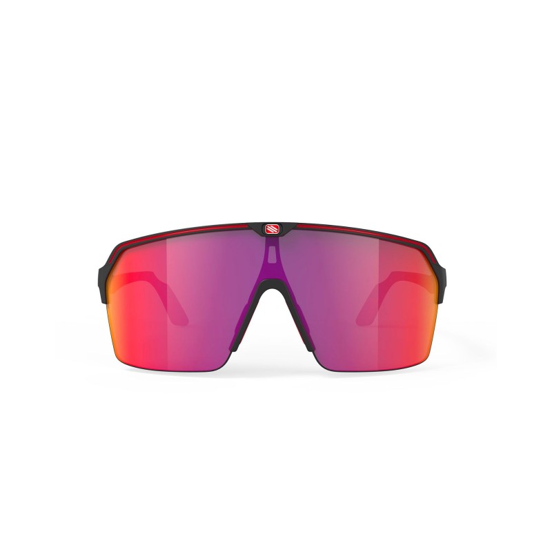 Okulary RUDY PROJECT SPINSHIELD AIR BLACK MATTE - Multilaser Red