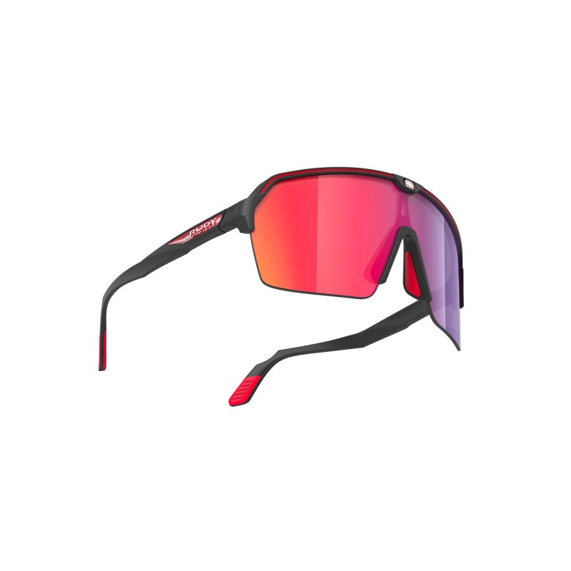 Okulary RUDY PROJECT SPINSHIELD AIR BLACK MATTE - Multilaser Red