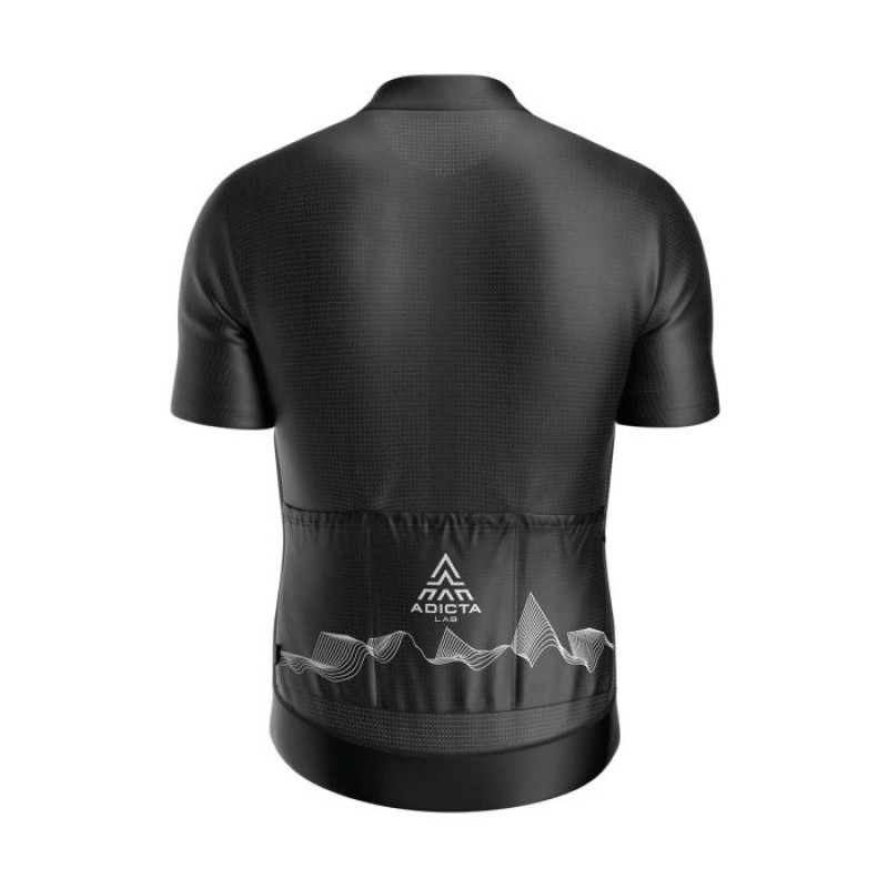 Koszulka męska Adicta VALENT Jersey S/S Men blk whi XL