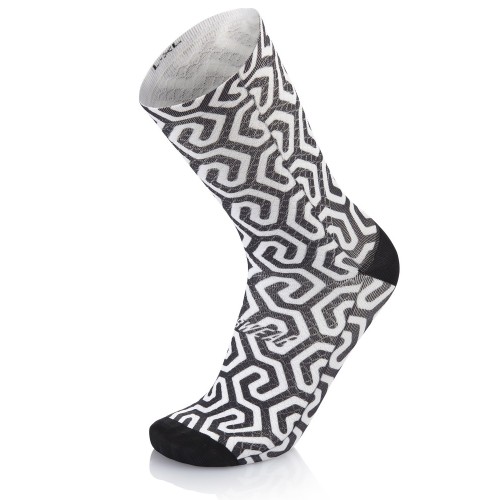 MB WEAR Skarpety : Socks Fun Evo Black and White L/XL 