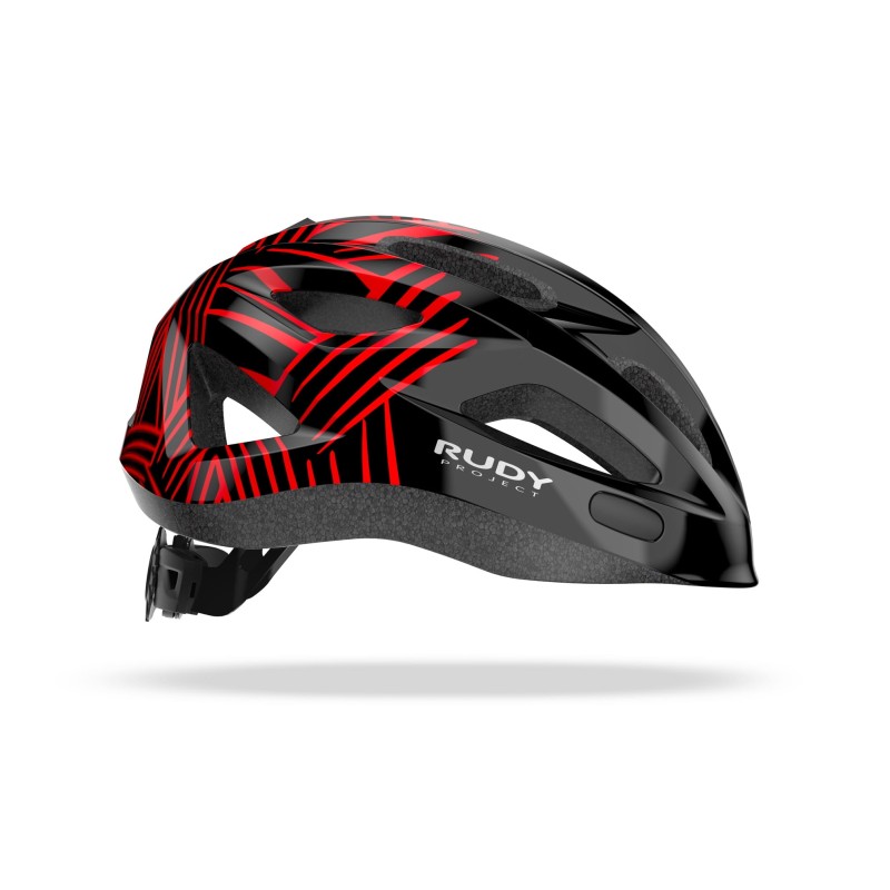 RUDY PROJECT KASK ROCKY BLACK - RED SHINY 