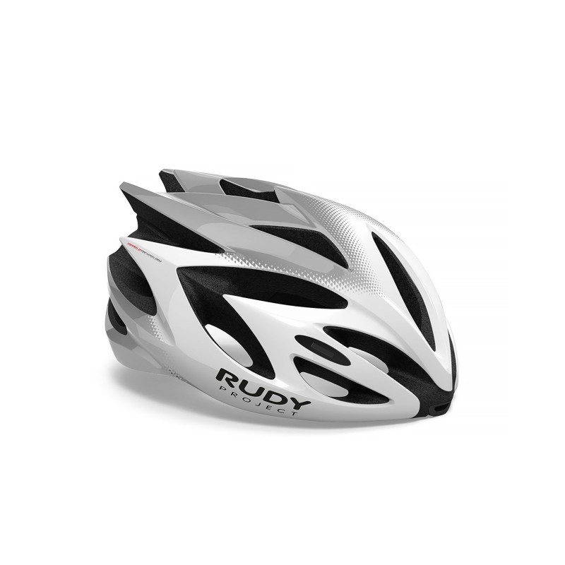 RUDY PROJECT KASK RUSH WHITE - SILVER (SHINY) [R: S 51-55]