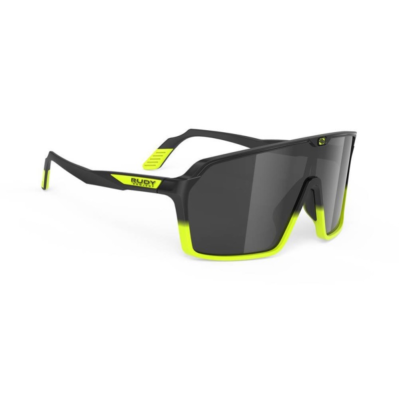 Okulary RUDY PROJECT SPINSHIELD BLACK FADE YELLOW FLUOMATTE - SMOKE BLACK