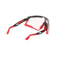 Okulary RUDY PROJECT DEFENDER BLACK MATTE /RED FLUO - IMPACTX™ 2 RED