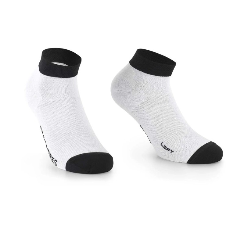 Skarpety niskie ASSOS RS Socks SUPERLEGER low White Series 0