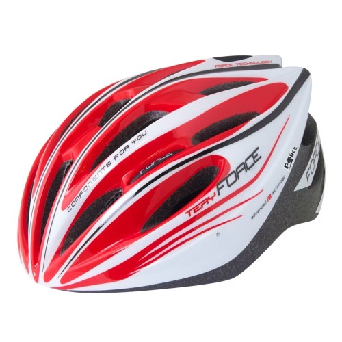 FORCE TERY Kask biało-czerwono-czarny L-XL 902724
