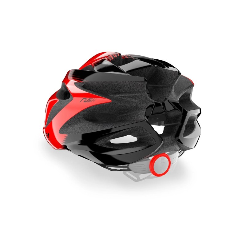 RUDY PROJECT KASK RUSH RED - BLACK (SHINY) 